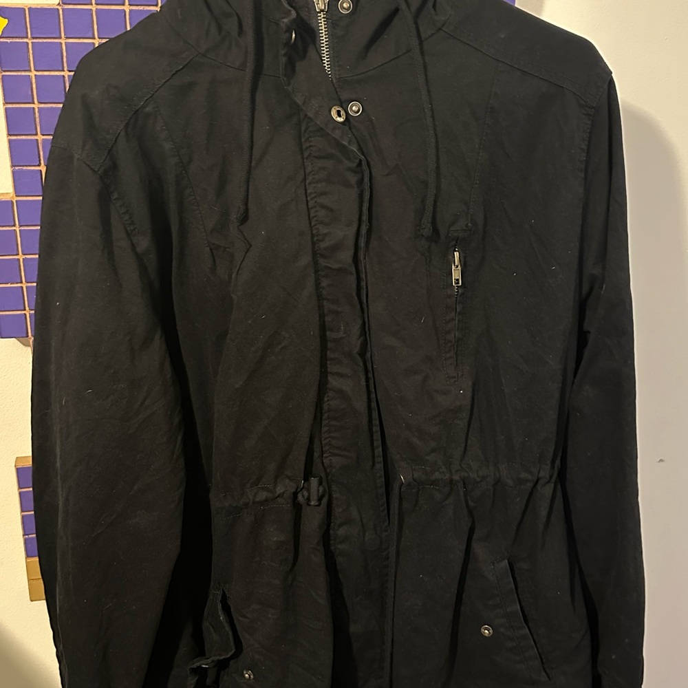 Black Hooded Jacket